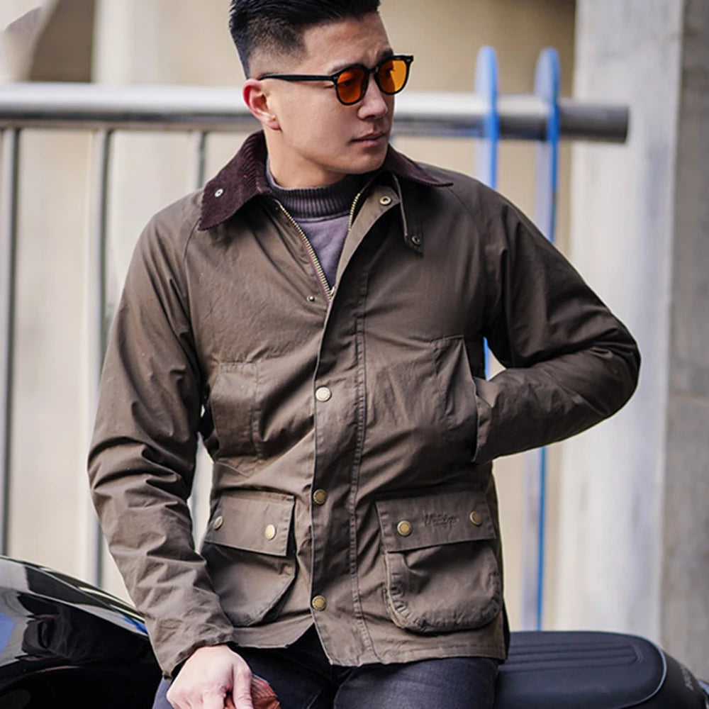 Motorcycle Vintage Riding Wear Fall Resistant Commuter Casual Jacket Rider Biker Wear Men'S Spring/Summer Rider Gear
