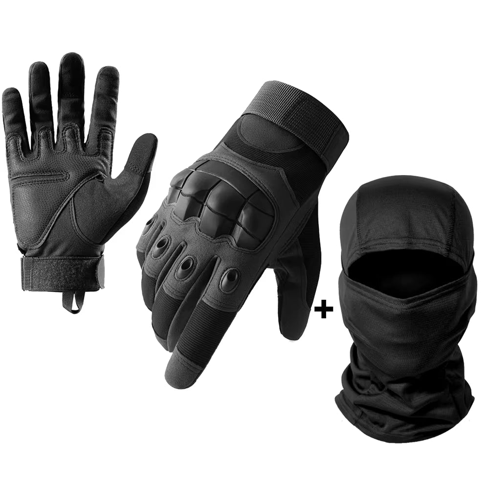 Men'S Gloves Motorcycle Touch Screen Motorbike Riding Gloves Protective Gear Full Finger Guantes Moto Black Protective Gear
