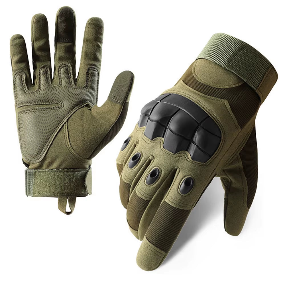 Men'S Gloves Motorcycle Touch Screen Motorbike Riding Gloves Protective Gear Full Finger Guantes Moto Black Protective Gear