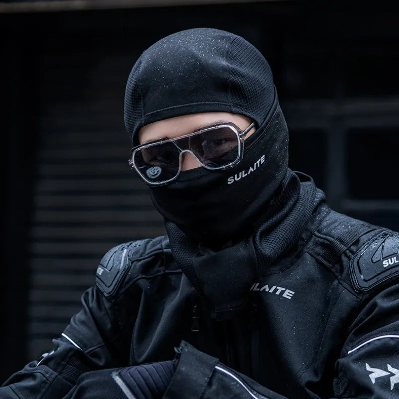 Sulaite Winter Motorcycle Balaclava Moto Neck Warmer Waterproof Warm Snowmobile Face Shield Cycling Mask Full Face Headwear