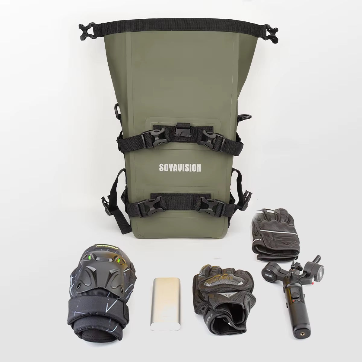 Motorcycle Bumpers Bag Waterproof Motorcycle Side Frame Bag Motorcycle Crash Bar Bag Mounting Base