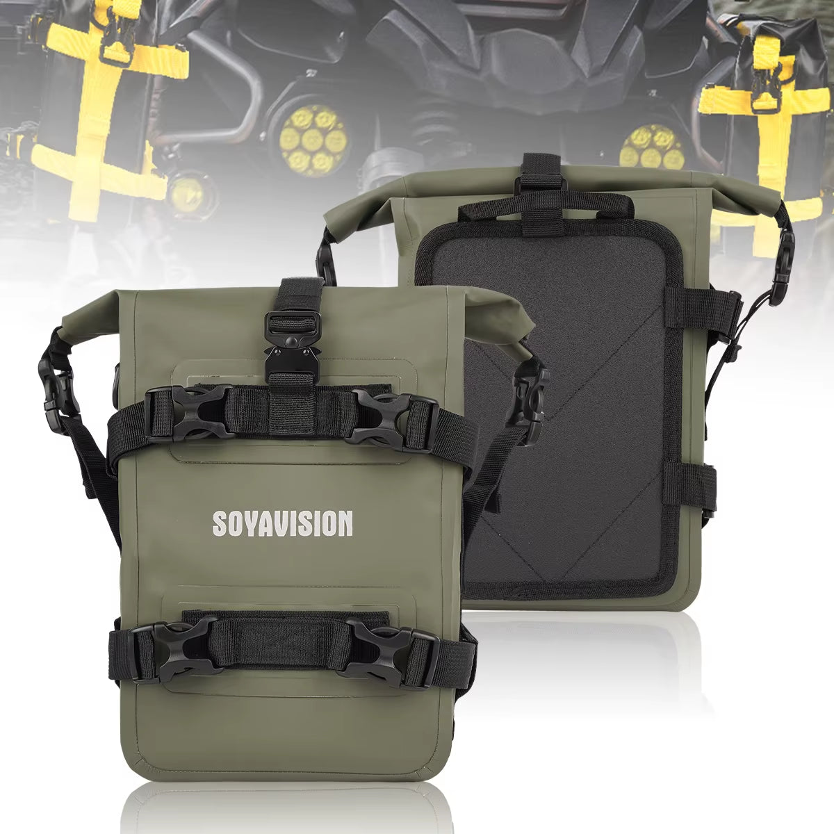 Motorcycle Bumpers Bag Waterproof Motorcycle Side Frame Bag Motorcycle Crash Bar Bag Mounting Base