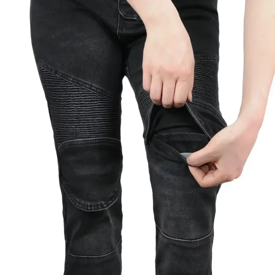 Motorcycle Pants Women Moto Jeans Protective Gear Riding Touring Motorbike Trousers Motocross Pants Pantalon Moto Pants