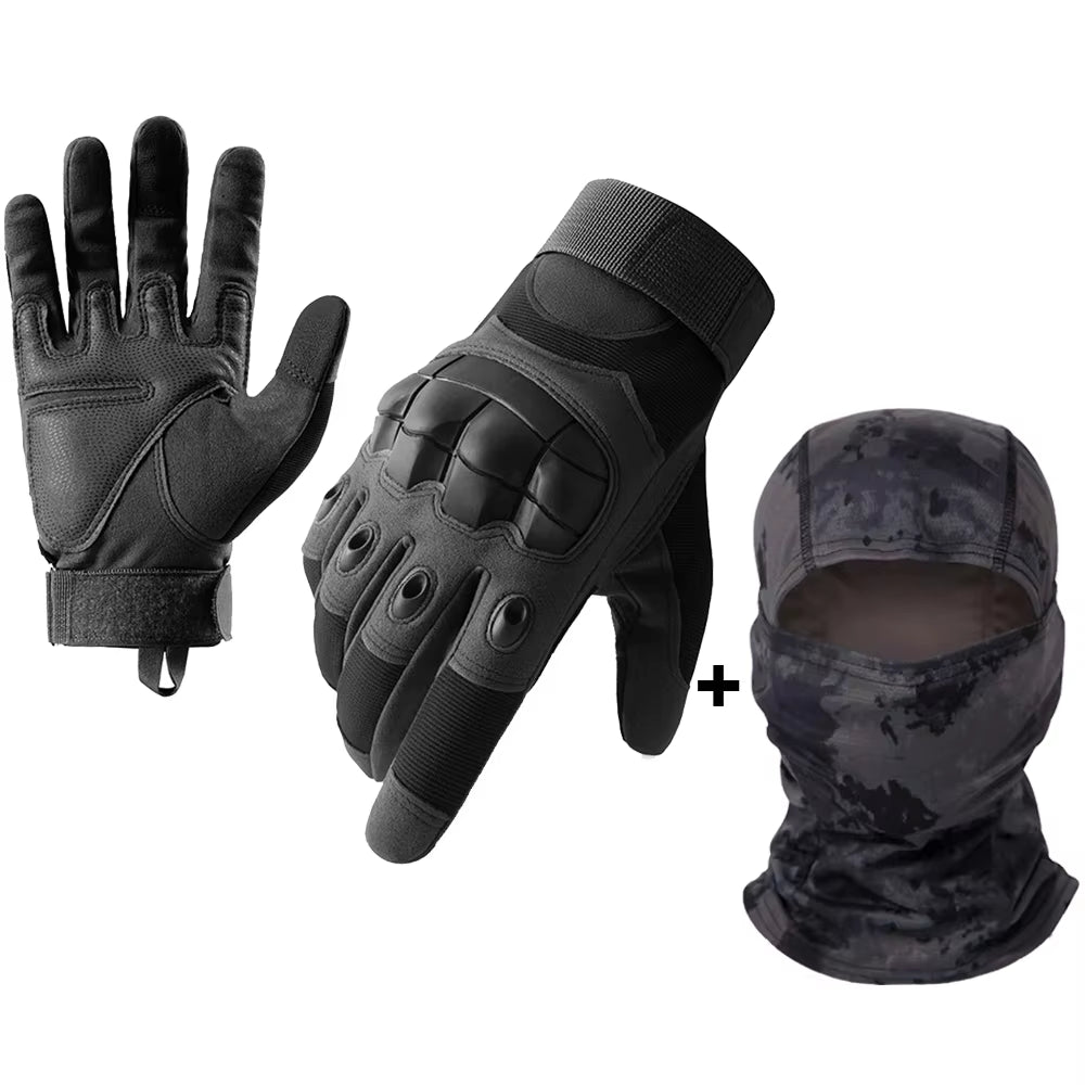 Men'S Gloves Motorcycle Touch Screen Motorbike Riding Gloves Protective Gear Full Finger Guantes Moto Black Protective Gear