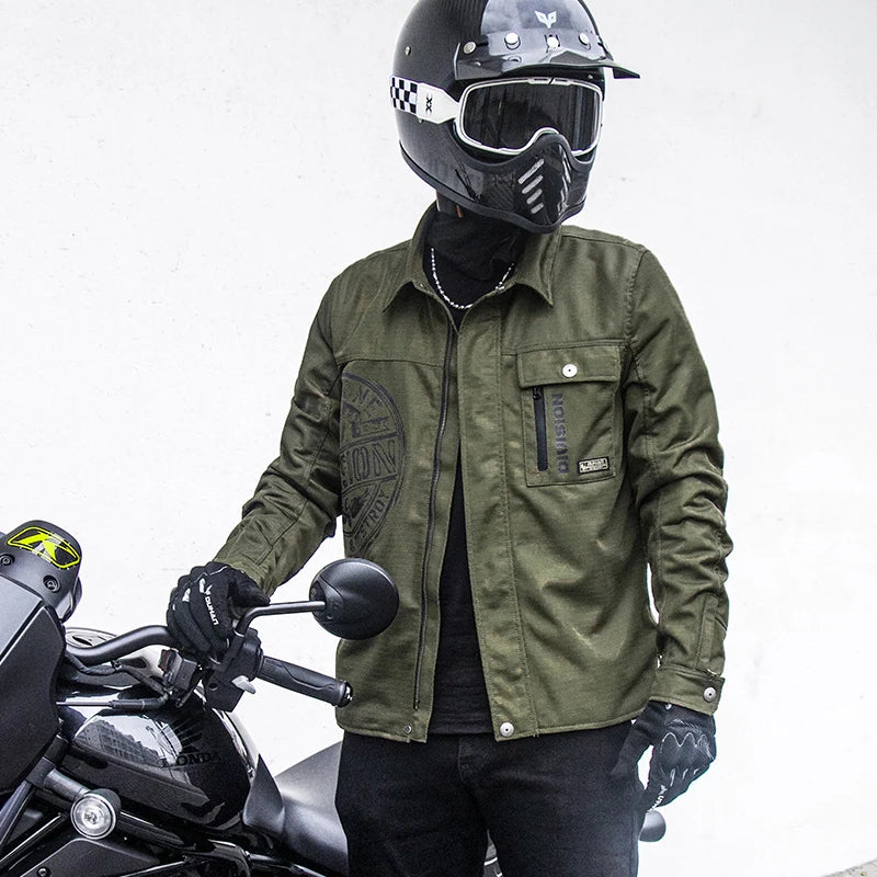 Retro Motorcycle Jackets Four Seasons Motocross Jacket Men Letter Embroidery Bomber Coat Unisex Varsity Jacket Vintage Outwear