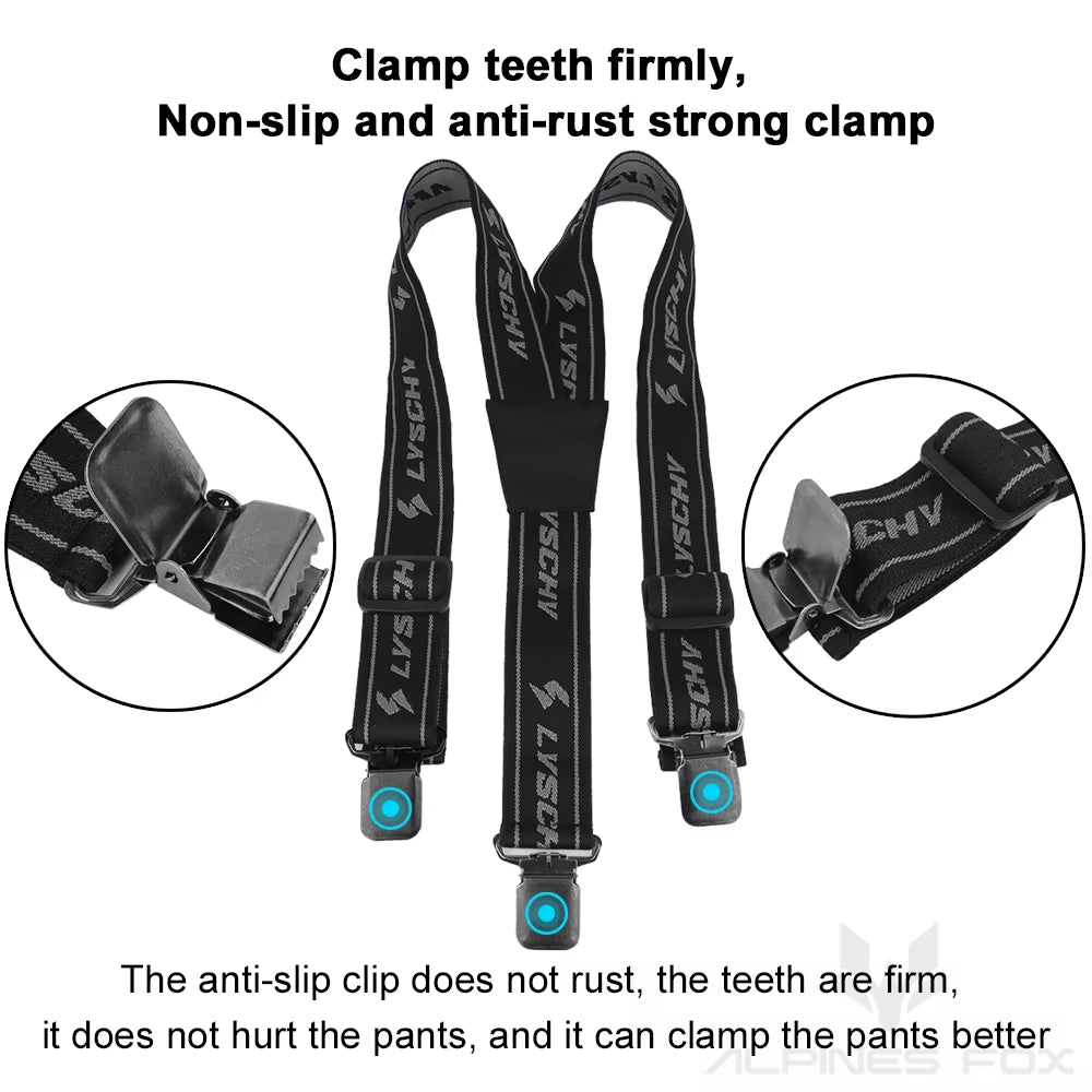 Motorcycle Riding Pants Braces Men Women Moto Motocross Biker Trousers High Elastic Adjustable Y Shoulder Strap Green Black M-L