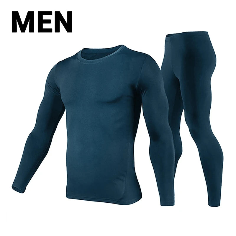 Men'S Winter Thermal Underwear Man First Layer Thermal Shirt Male Thermal Underwear Suit Men Long Johns Shirts & Tops Bottom Set