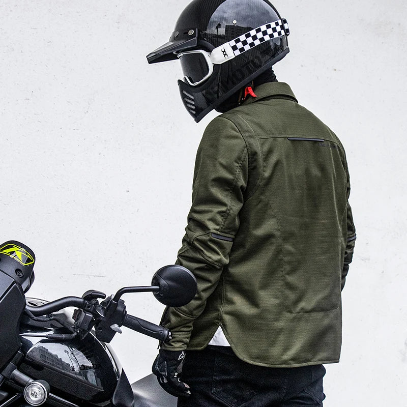 Retro Motorcycle Jackets Four Seasons Motocross Jacket Men Letter Embroidery Bomber Coat Unisex Varsity Jacket Vintage Outwear