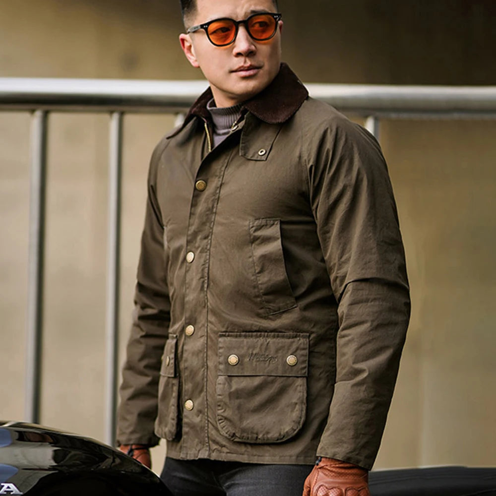 Motorcycle Vintage Riding Wear Fall Resistant Commuter Casual Jacket Rider Biker Wear Men'S Spring/Summer Rider Gear