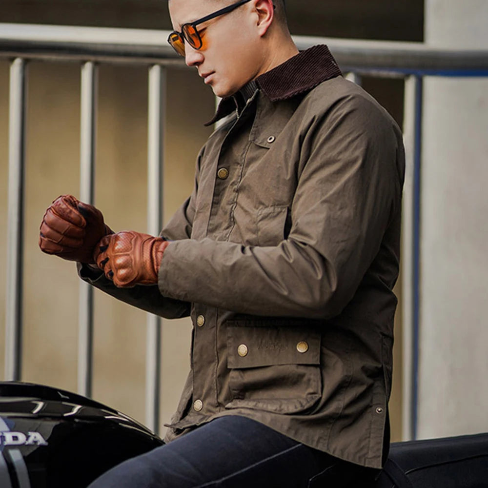 Motorcycle Vintage Riding Wear Fall Resistant Commuter Casual Jacket Rider Biker Wear Men'S Spring/Summer Rider Gear