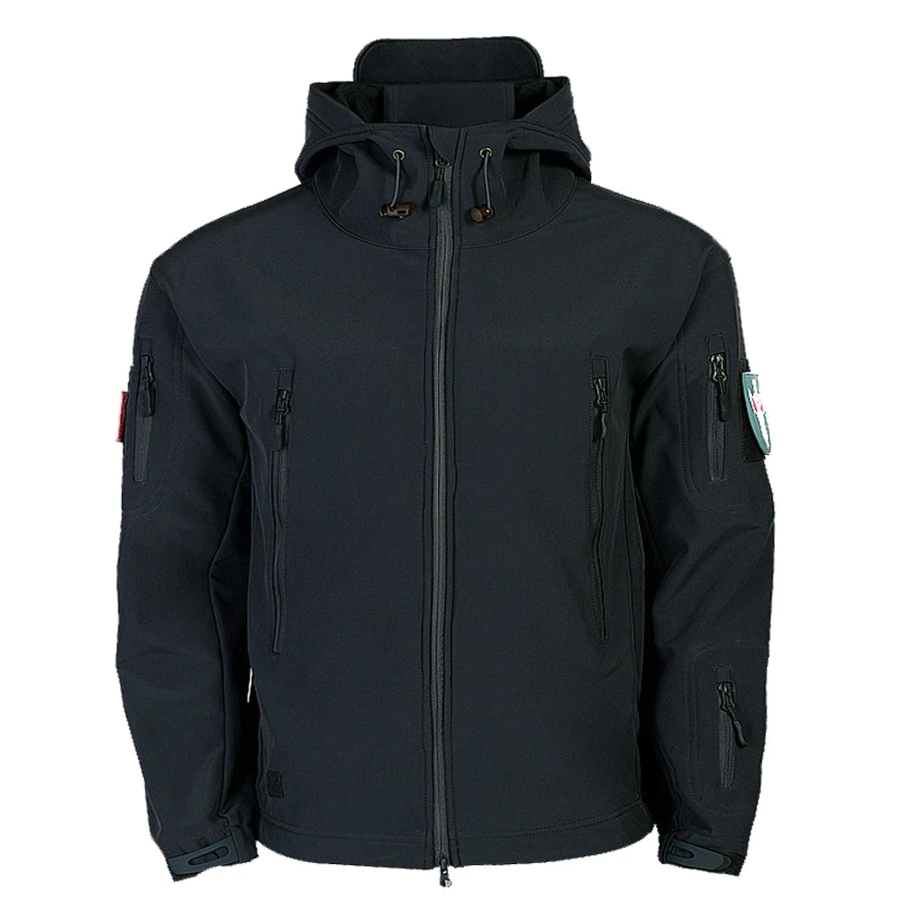 Motorcycle Jacket Windproof Waterproof Moto Motocross Jacket Motorbike Riding Clothing Protective Gear Chaqueta Moto Black S-4XL