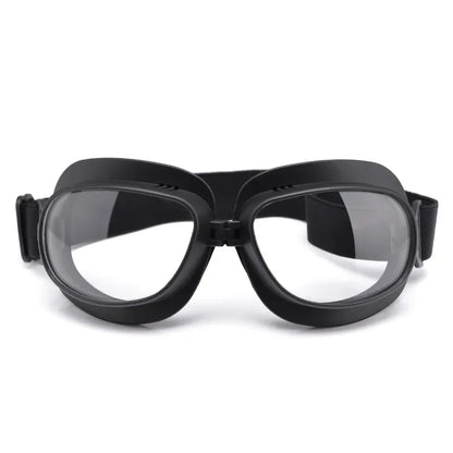 Foldable Motorcycle Goggles Vintage Helmet Goggles ATV UTV Biker Eyewear Goggles Glasses for Pilot Scooter Dirt Bike