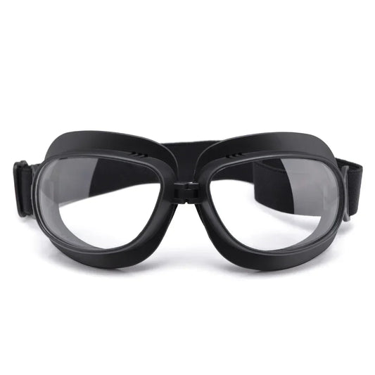 Foldable Motorcycle Goggles Vintage Helmet Goggles ATV UTV Biker Eyewear Goggles Glasses for Pilot Scooter Dirt Bike