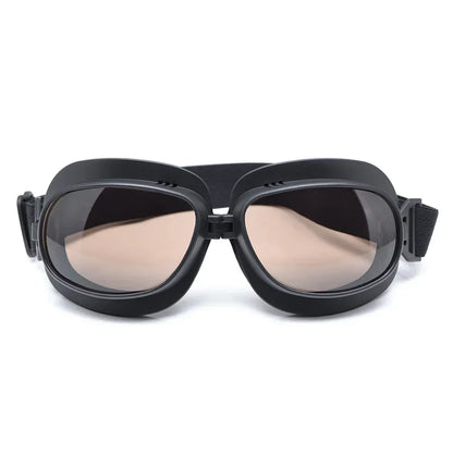 Foldable Motorcycle Goggles Vintage Helmet Goggles ATV UTV Biker Eyewear Goggles Glasses for Pilot Scooter Dirt Bike