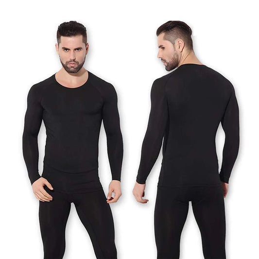 Men'S Winter Thermal Underwear Man First Layer Thermal Shirt Male Thermal Underwear Suit Men Long Johns Shirts & Tops Bottom Set