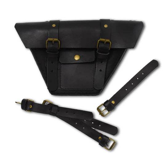Universal Vintage Motorcycle Saddlebag Leather Bag Storage Tool Pouch Motorbike Water Bag Mutt Mash125 Mash250 Side Bag Cover