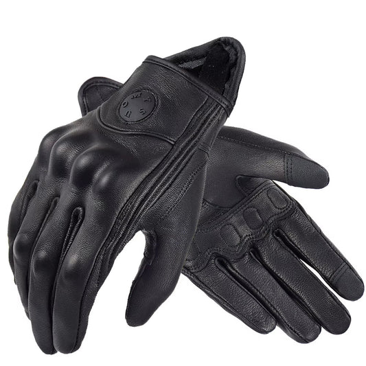 SUOMY Retro Leather Women Motorcycle Gloves Lady Pink Electric Bicycle Guantes Moto Luvas Da Motocicleta Bike Cycling Mitten