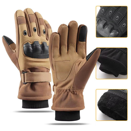 Winter Motorcycle Gloves Windproof Guantes Moto Men'S Motorbike Riding Gloves Touch Screen Moto Motocross Gloves Black