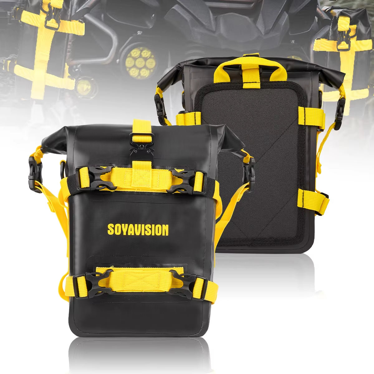 Motorcycle Bumpers Bag Waterproof Motorcycle Side Frame Bag Motorcycle Crash Bar Bag Mounting Base