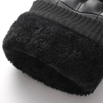Winter Motorcycle Gloves Windproof Guantes Moto Men'S Motorbike Riding Gloves Touch Screen Moto Motocross Gloves Black