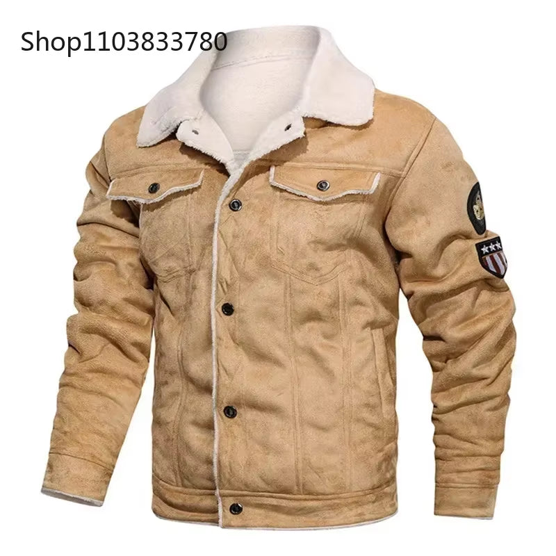Men'S Leather Jackets Warm Thick Autumn Casual Motorcycle PU Bomber Jacket Biker Leather Coats Male Windbreaker Brand Clothing