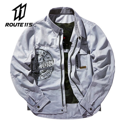 Retro Motorcycle Jackets Four Seasons Motocross Jacket Men Letter Embroidery Bomber Coat Unisex Varsity Jacket Vintage Outwear