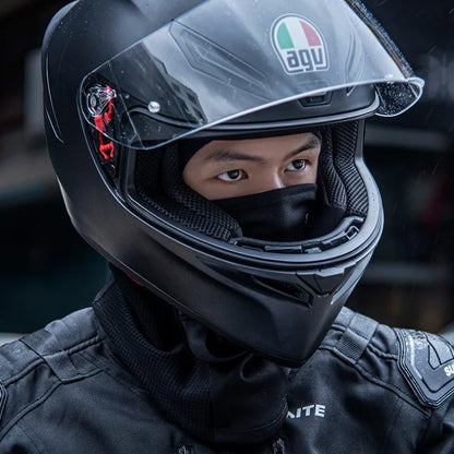 Sulaite Winter Motorcycle Balaclava Moto Neck Warmer Waterproof Warm Snowmobile Face Shield Cycling Mask Full Face Headwear
