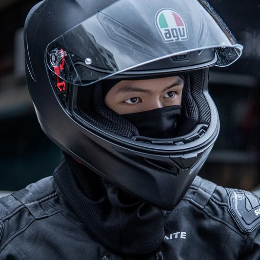 Sulaite Winter Motorcycle Balaclava Moto Neck Warmer Waterproof Warm Snowmobile Face Shield Cycling Mask Full Face Headwear