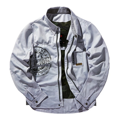 Retro Motorcycle Jackets Four Seasons Motocross Jacket Men Letter Embroidery Bomber Coat Unisex Varsity Jacket Vintage Outwear