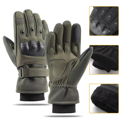 Winter Motorcycle Gloves Windproof Guantes Moto Men'S Motorbike Riding Gloves Touch Screen Moto Motocross Gloves Black