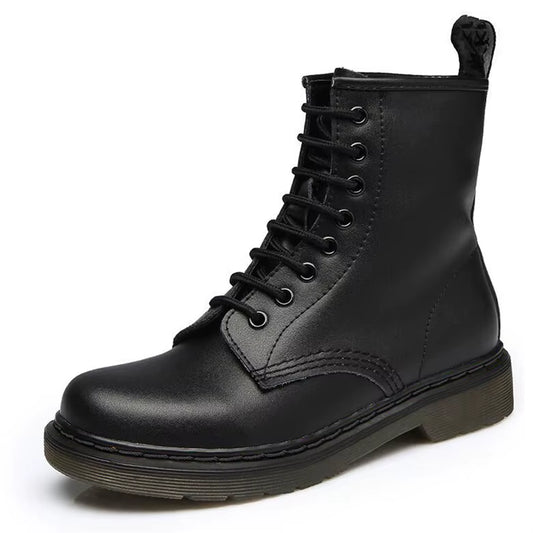 Genuine Leather Boots Women White Ankle Boots Motorcycle Boots Female Autumn Winter Shoes Woman Punk Winter Botas Mujer Spring