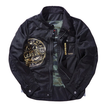 Retro Motorcycle Jackets Four Seasons Motocross Jacket Men Letter Embroidery Bomber Coat Unisex Varsity Jacket Vintage Outwear